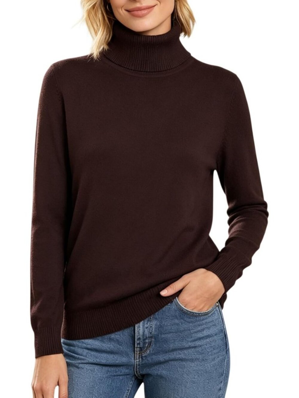Cozy Turtleneck Sweater for Women | Long Sleeve Pullover Top | Fall Fashion